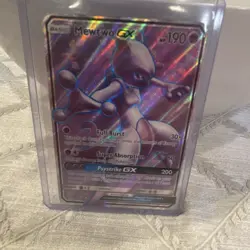 Pokemon Mewtwo GX Ultra Rare Full Art Holo Card Shining Legends 72/73 190 HP - Image 2