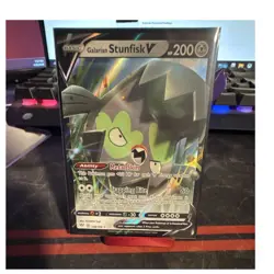 The Pokemon Company Galarian Stunfisk V Holo Ultra Rare 128/189 Darkness Ablaze… - Image 1