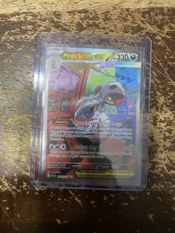 Pokemon TCG Ascended Heroes Mega Scrafty EX SIR Special Illustration 285/217 HTF - Image 1