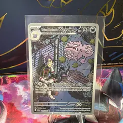 Pokemon TCG Destined Rivals Team Rocket's Weezing 199/182 Illustration Rare - Image 1