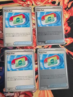 Lot Of 4 PokePad Pokemon TCG Near Mint (Two Reverse Holos) - Image 1