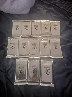 14 Pokemon Gold Mystery Packs. 2 Binders.(1 With Cards). One Graded 10 Card. - Image 1