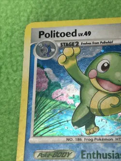 Pokemon TCG Card Game Politoed Lv. 49 12/146 Legends Awaken Holo Rare - Image 3