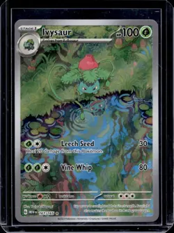 2023 Pokemon SV 151 Ivysaur Illustration Rare #167/165 - Image 1