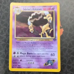 Pokemon Sabrina's Alakazam 16/132 Gym Challenge Holo Rare English 80 HP - Image 1