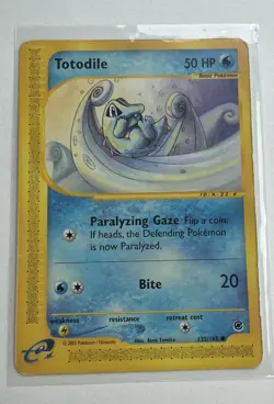 Expedition Base Set Totodile 135/165 Pokemon TCG Card - Image 1