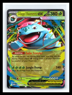 💥 2025 Pokemon Mega Evolution Venusaur ex Double Rare Holo # 003/132 - Image 1