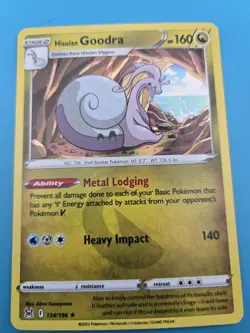 Hisuian Goodra 134/196 Lost Origins Pokemon Holo Foil Rare LP - Image 1