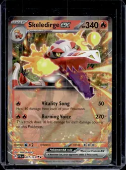 2023 Pokemon SV Paldea Evolved Skeledirge ex #037/193 - Image 1