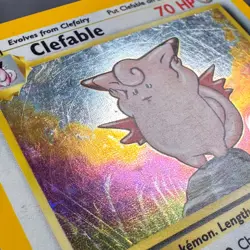 MP+ Unlimited Holo Clefable 1/64 Jungle Pokemon Mitsuhiro Arita WotC Vintage - Image 4