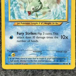Pokemon Neo Destiny Remoraid 80/105 Common NM - Image 4