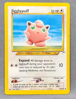 MP Unlimited Jigglypuff 44/105 Neo Destiny Pokemon Yuka Morii - Image 1
