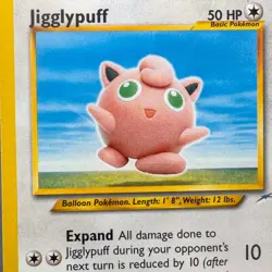 MP Unlimited Jigglypuff 44/105 Neo Destiny Pokemon Yuka Morii - Image 3