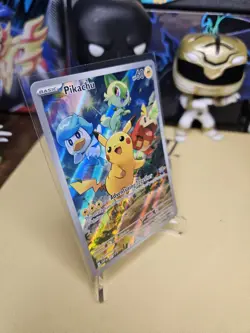 Pokemon Pikachu 027 SVP Scarlet & Violet Promo Full Art Holo 60 HP Basic - Image 2