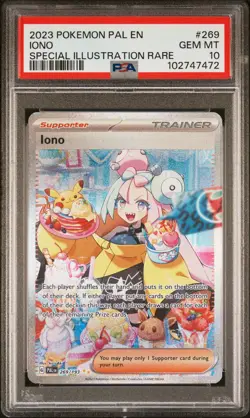 2023 POKEMON PAL EN-PALDEA EVOLVED SPECIAL ILLUSTRATION RARE #269 IONO PSA 10 - Image 1