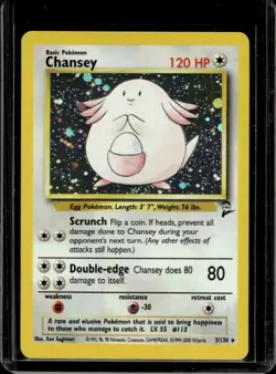 2000 Pokemon 2 Chansey Holo #3/130 - Image 1