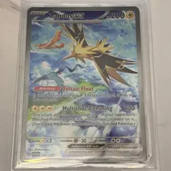Zapdos ex 202/165 Sv: Scarlet & Violet 151 Holo Pokemon Near Mint NM - Image 1