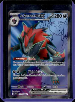 2025 Pokemon Journey Together N's Zoroark ex #175/159 - Image 1