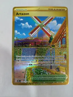 Artazon Gold Secret Special Hyper Rare 229/197 Pokemon Obsidian Flames HR NM - Image 1