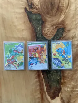 Pokemon TCG First Partner Illustration Series 1 Kanto Gen 1 Starters - Image 1