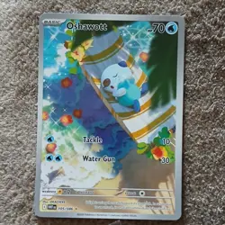 Pokemon Oshawott 105/086 White Flare Holo Rare 70 HP Basic English 2025 - Image 1