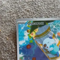 Pokemon Oshawott 105/086 White Flare Holo Rare 70 HP Basic English 2025 - Image 3