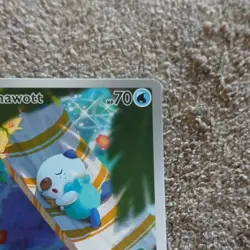 Pokemon Oshawott 105/086 White Flare Holo Rare 70 HP Basic English 2025 - Image 4
