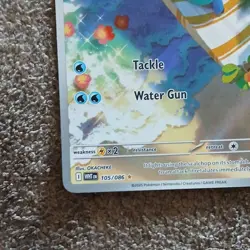 Pokemon Oshawott 105/086 White Flare Holo Rare 70 HP Basic English 2025 - Image 5