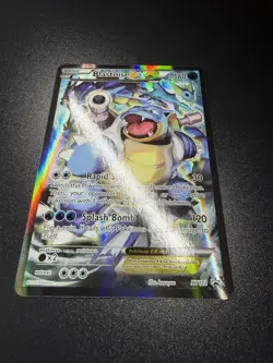 Pokemon TCG Blastoise EX XY122 Full Art Holo Black Star - Image 2