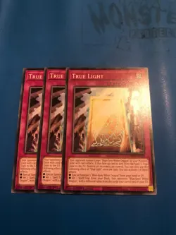 YUGIOH 3x Common True Light SDWD-EN028 1st Edition - Image 1