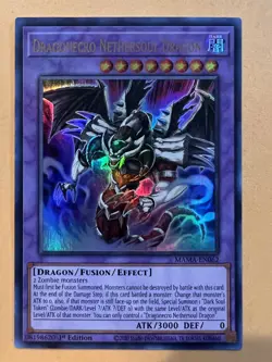 🔥 Yugioh Dragonecro Nethersoul Dragon MAMA-EN062 ULTRA RARE NM 1ST EDITION - Image 1
