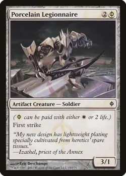 MTG Porcelain Legionnaire ** New Phyrexia ** English - Image 1