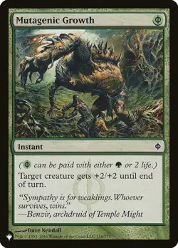1x Mutagenic Growth Light Play MTG Magic - Kid Icarus - - Image 1