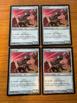 Magic MTG Iron Myr x4 Scars of Mirrodin SP+/NM-! - Image 1