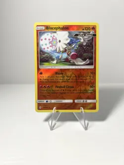 Pokemon TCG SM Unbroken Bonds 32/214 Blacephalon Reverse Holo Rare Card NM - Image 1