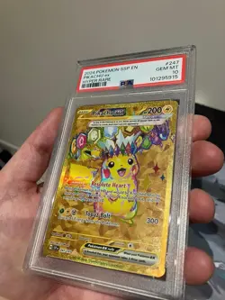 2024 POKEMON SSP EN-SURGING SPARKS HYPER RARE #247 PIKACHU EX PSA 10 - Image 5