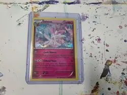 Pokemon TCG Sylveon 72/111 XY Furious Fists Cracked Ice Holo Rare 2014 Excellen - Image 1