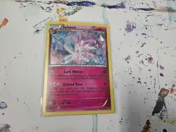 Pokemon TCG Sylveon 72/111 XY Furious Fists Cracked Ice Holo Rare 2014 Excellen - Image 2