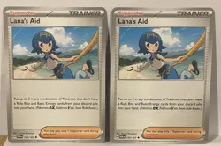 2 x Pokemon TCG Twilight Masquerade Lana’s Aid 155/167 Regular (Non-Holo) - Image 1