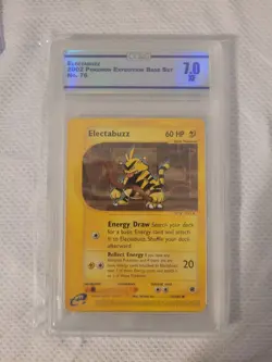Pokemon Electabuzz 2002 Expedition Base Set 76/165 Graded 7.0 CC&G English - Image 1