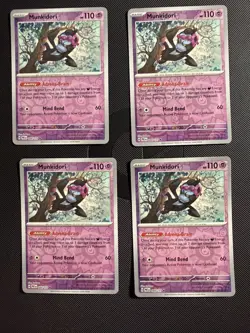 [4x Playset] Munkidori 044/131 Sv: Prismatic Evolutions POKEMON TCG REVERSE HOLO - Image 1