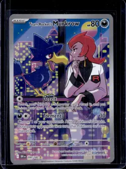 2025 Pokemon Destined Rivals Team Rocket's Murkrow #200/182 - Image 1