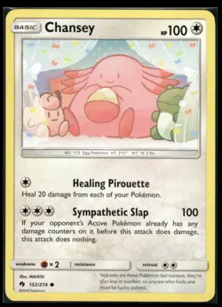 Chansey 152/214 Common Lost Thunder Pokemon Near Mint - Image 1
