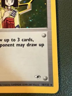 Wizards of the Coast Erika 16/132 Gym Heroes 2000 Holo Rare Trainer English - Image 4
