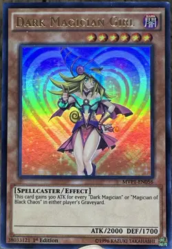**YU-gi-OH** Dark Magician Girl MVP1-EN056 First Edition NM - Image 1