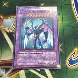 Yugioh! Elemental Hero Storm Neos PTDN-EN043 Super Rare 1st Edition MP - Image 2