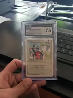 Crusade Revised Graded Banned MTG Card CGC 7.5 Near Mint - Image 1