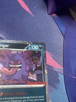 Pokemon Gengar 050/088 GameStop Exclusive Cosmo Holo Promo Card NM #3 - Image 2
