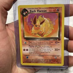 Dark Flareon Pokemon TCG 35/82 Team Rocket Non-Holo Uncommon Vintage Card NM Vtg - Image 1