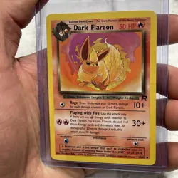 Dark Flareon Pokemon TCG 35/82 Team Rocket Non-Holo Uncommon Vintage Card NM Vtg - Image 2